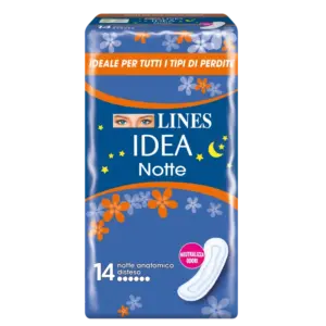 Lines Idea notte extra lungo anatomico disteso 14PZ